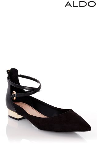 Aldo Strappy Pointed Ballerina Pumps